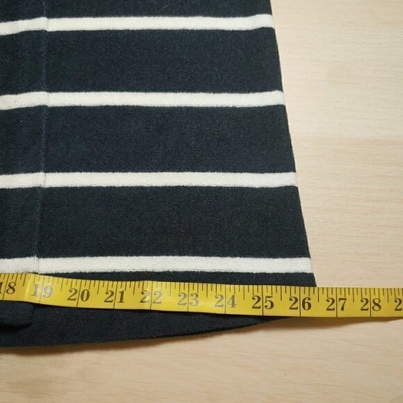 NWT CLUB MONACO Navy Terry Toweling Striped Faux Wrap Skirt - Picture 11 of 14